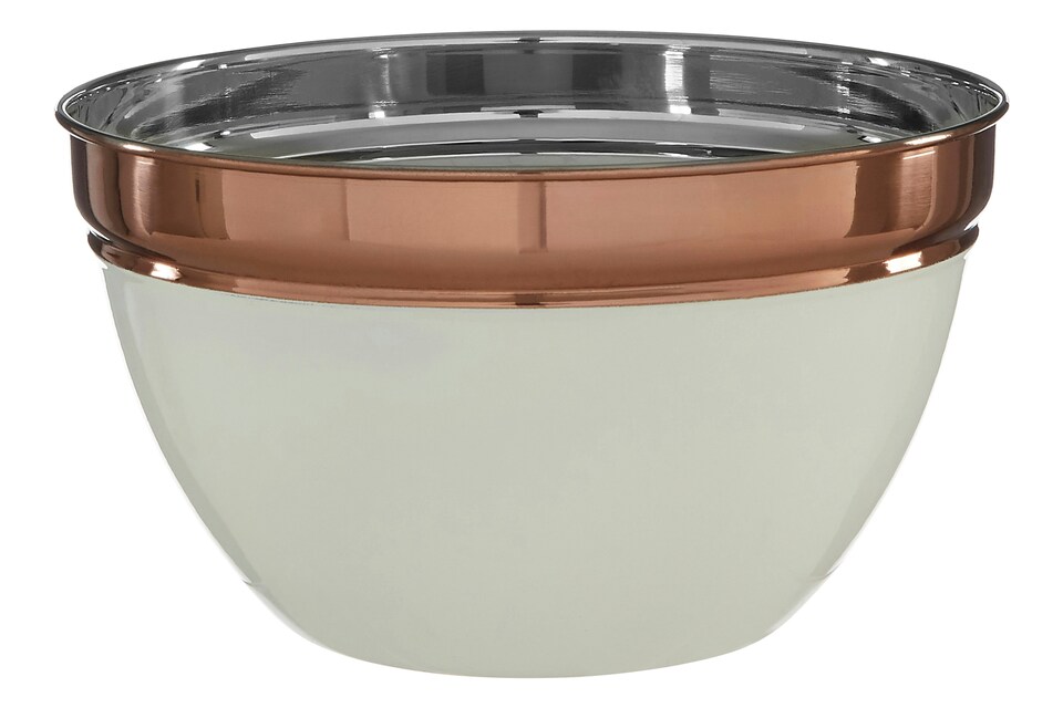 image 1 of Orsina Prescott Small Cream & Copper Mixing Bowl