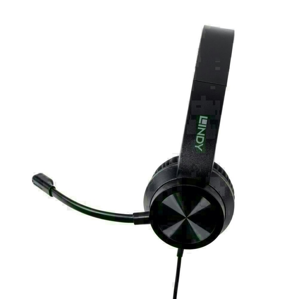 image 1 of USB-C Office Headset with USB A to C Adapter Grey