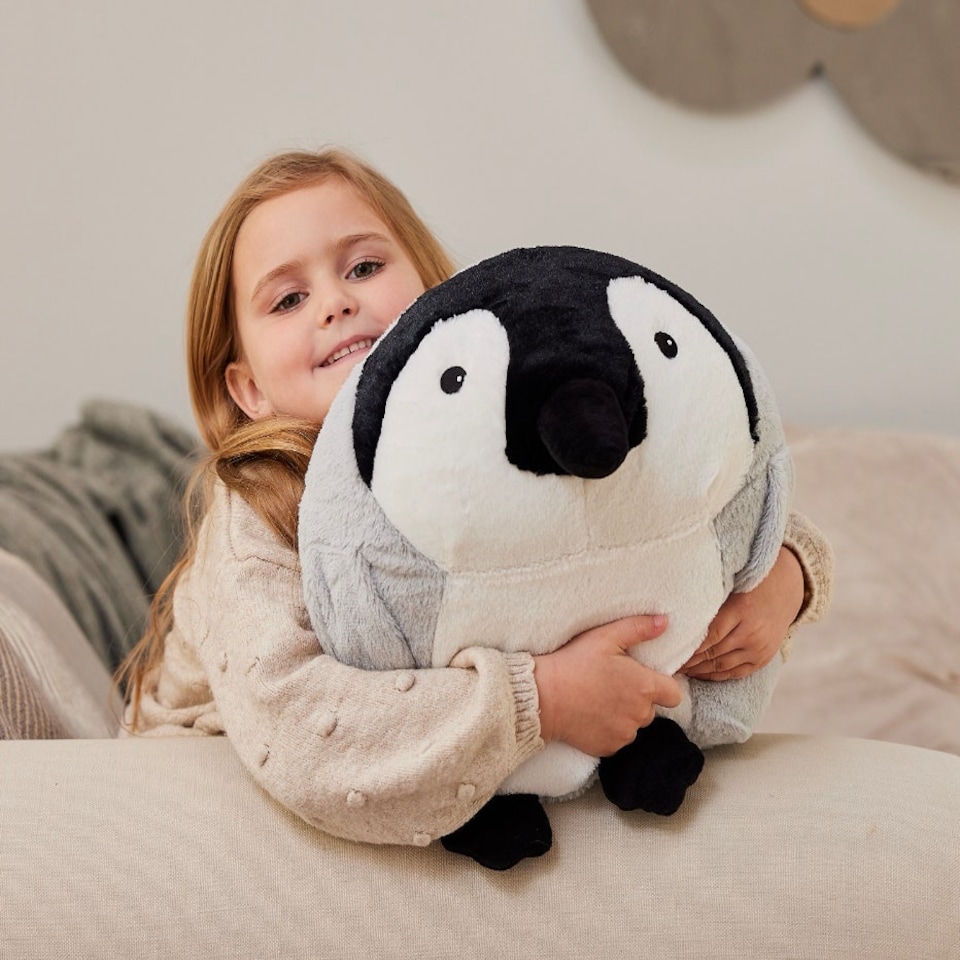 image 1 of Warmies Supersized Cushies Baby Penguin