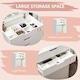 image 5 of HOMCOM Dressing Table with Mirror and Stool, Vanity Table with Storage