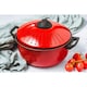 image 3 of KitchenCraft Pasta Pot Red Carbon Steel 4L