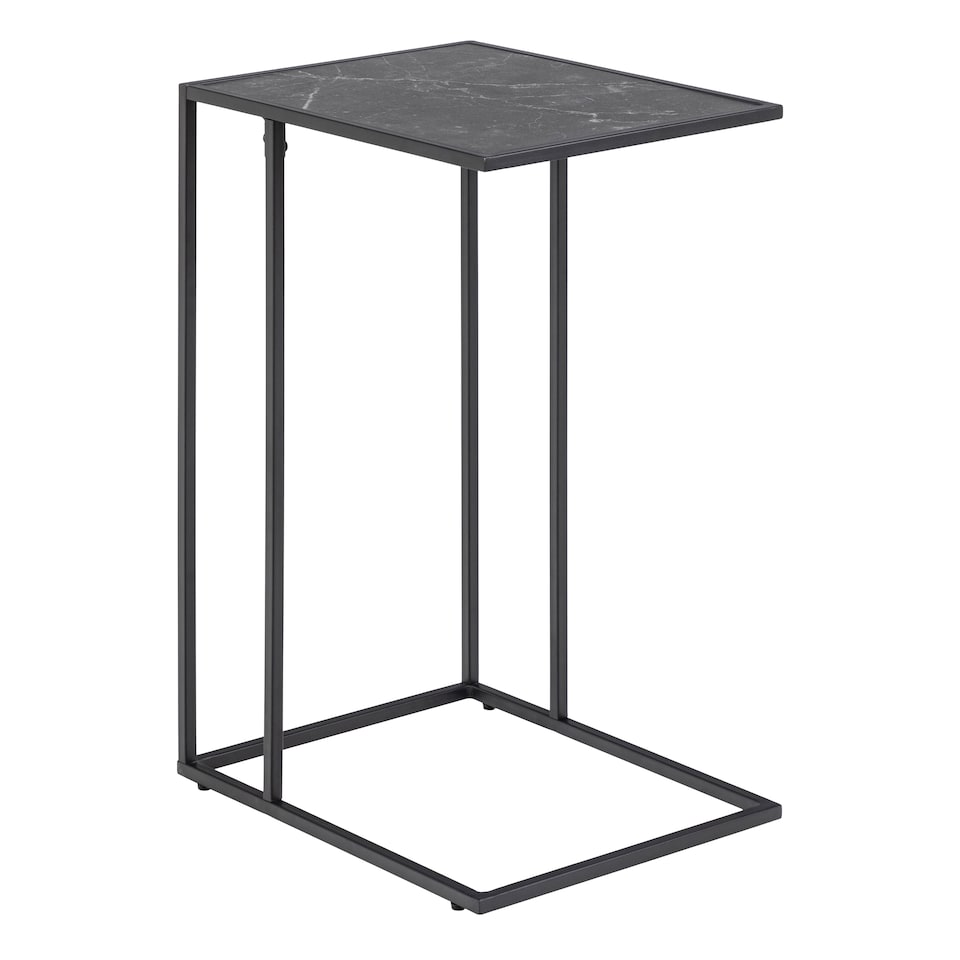 image 1 of Infinity Side Table in Matt Black