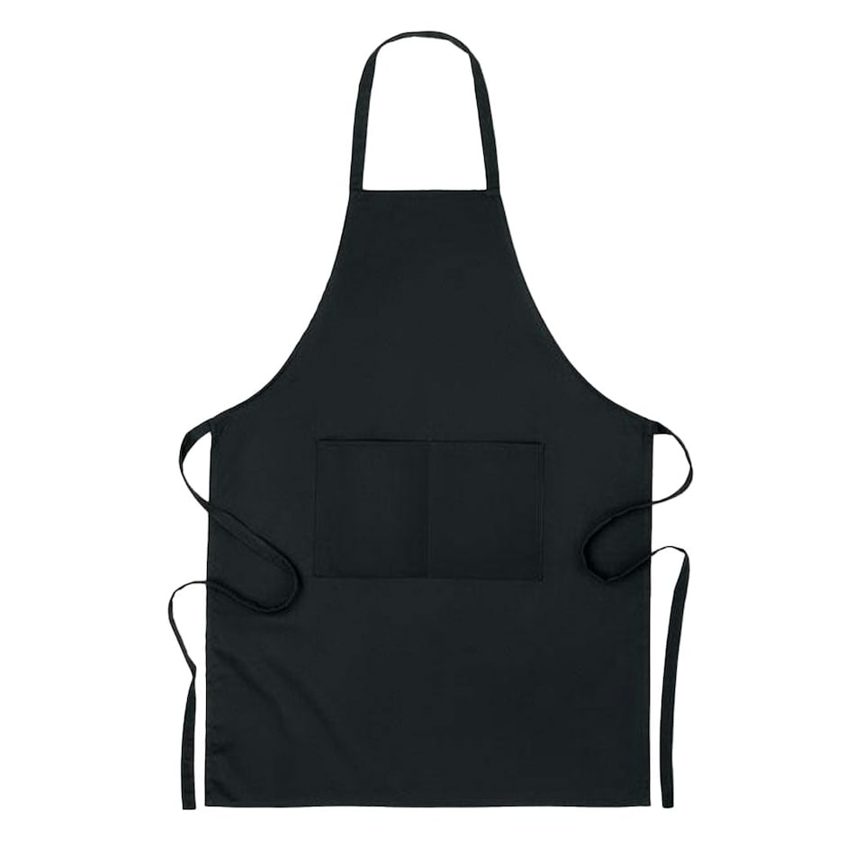 image 1 of MidOcean Raipur Colour Organic Cotton Apron - Black - One Size Black