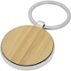 image 2 of Avenue Nino Round Bamboo Keyring - Natural - One Size