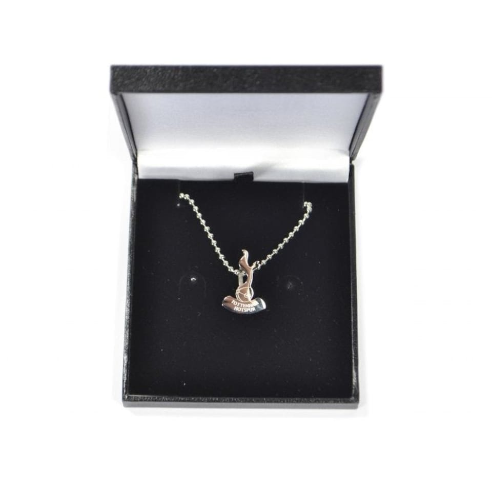 image 1 of Tottenham Hotspur FC Stainless Steel Crest Necklace & Pendant - Silver - One Size
