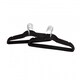 image 5 of Pack of 20 Black Non-Slip Space Saving Velvet Clothes Garment Coat Suit Hangers