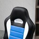 image 8 of HOMCOM Gaming Chair PU Leather Office Chair Swivel Chair w/ Tilt Function, Blue