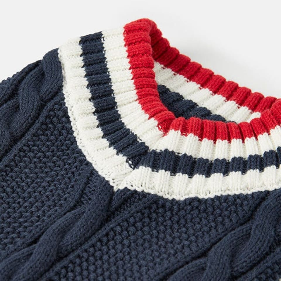 image 1 of Joules Dawson Medium Navy Dog Jumper
