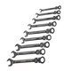 image 2 of Faithfull Ratchet Combination Spanner Flex Head Set, 9 Piece - Multi Colour - One Size