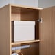 image 5 of Phoenix Wardrobe 1 Door Space Saving Bedroom Home Furniture Clothing Storage Unit | Brown
