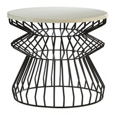 Interiors by Premier Stylish And Versatile Side Table With Curved Base Elegant Design Lounge Table, Easy To Maintain Bedside Table