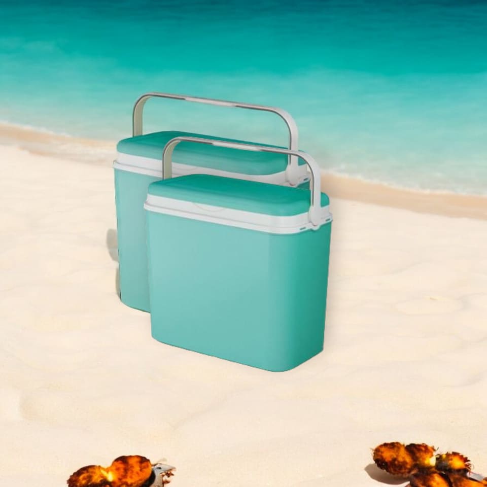 image 1 of Extra Large 36 Liter Turquoise Cooler Box