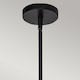 image 4 of Alora Mood Daphne Slim Pendant Ceiling Light Contemporary Matt Black, Natural 1x E27