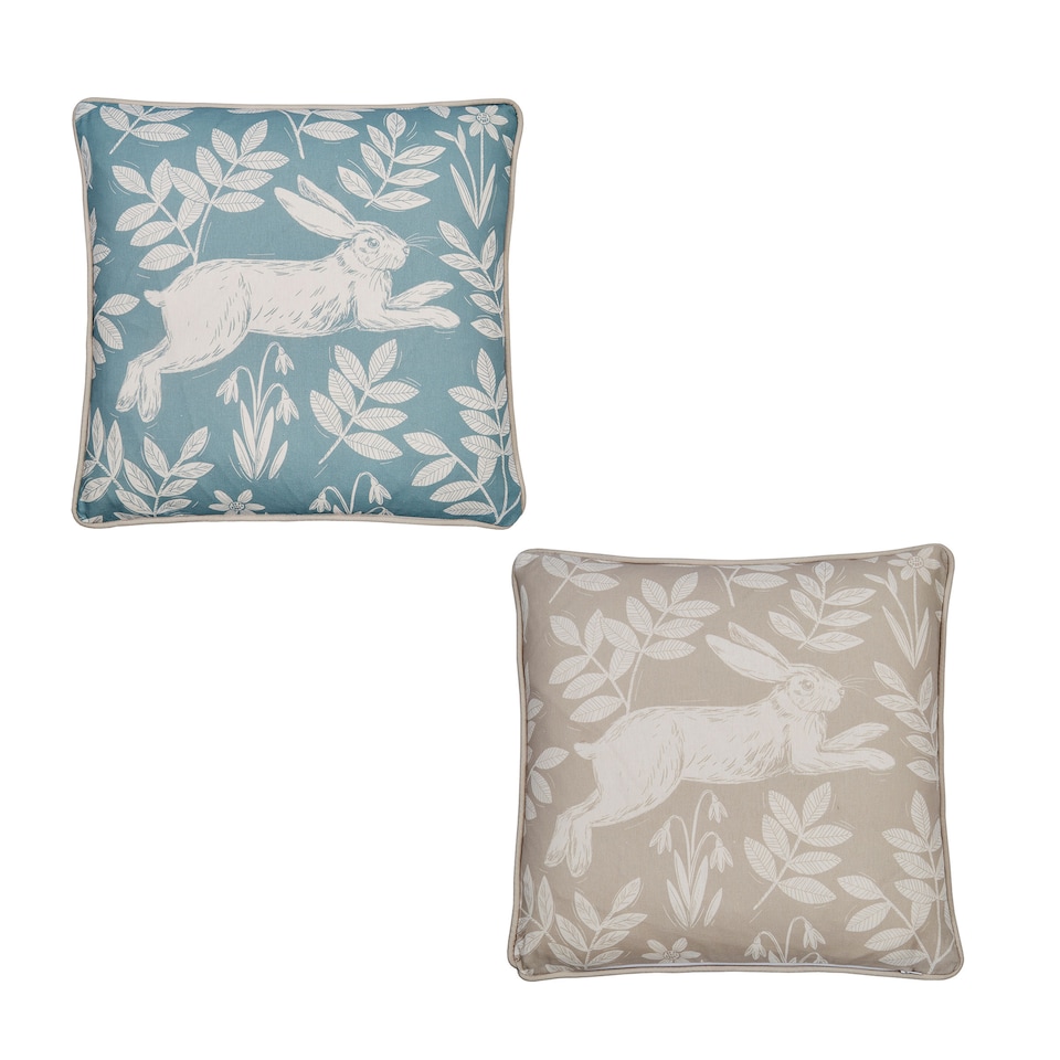 image 1 of D & D Spring Rabbit Outdoor Cushion Cover Duck Egg