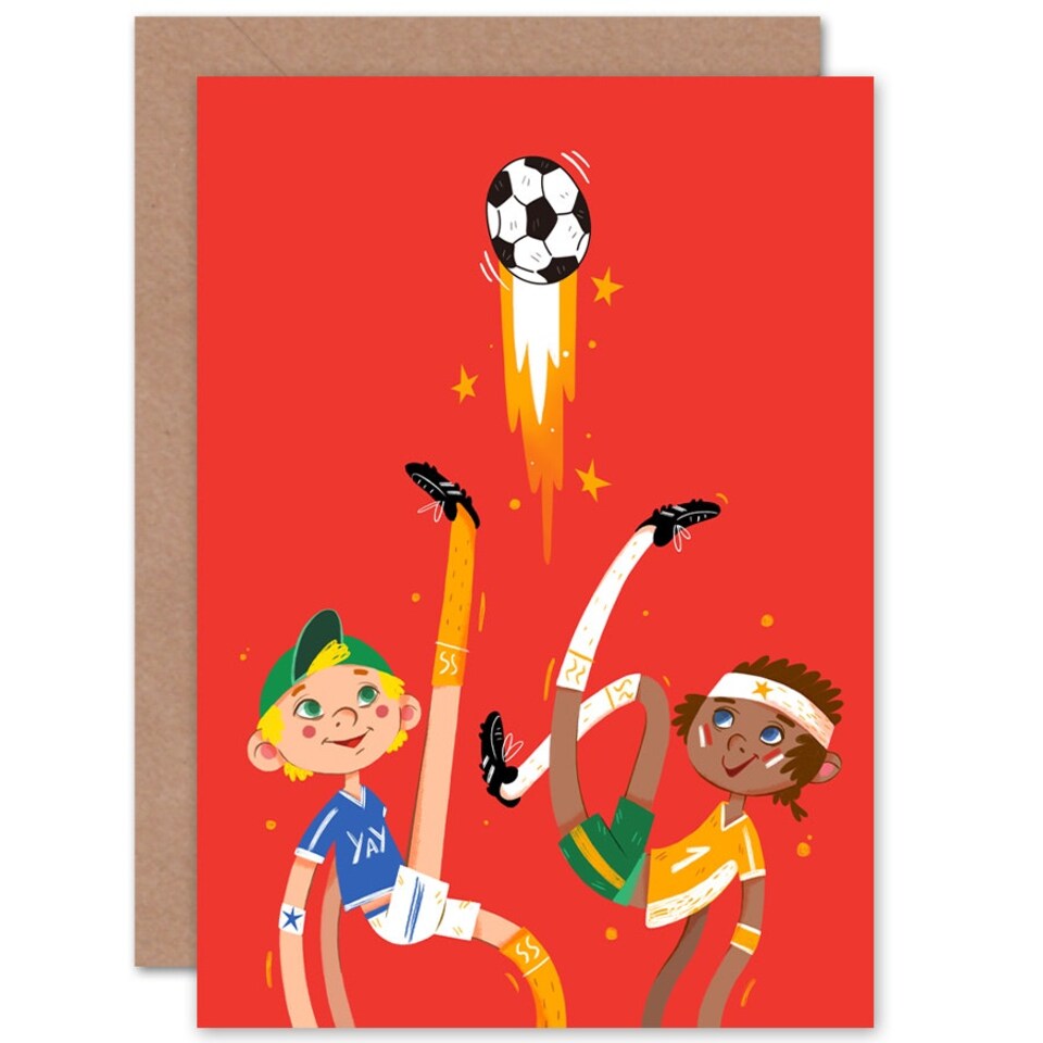 image 1 of Football Kids Birthday Child Kids Card