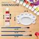 image 2 of 12pc Glass Paint Set with Palette & 3 Brushes – Vibrant Paints for Glass, Jars, Mirrors, Frames, Candle Holders & Creative Crafts