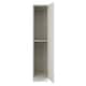 image 2 of J-Pull Handleless White Single Wardrobe with Double Rail White