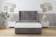 image 1 of Sloomy Beaumont Slate Naples Ottoman Bed With Mattress With 54" Wingback Headboard 3' Single