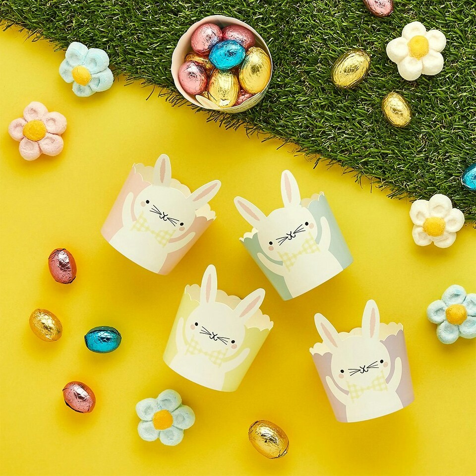 image 1 of Easter Bunny Paper Food Cups - Pack of 10