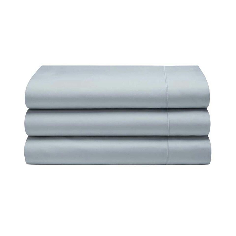 image 1 of Belledorm 400 Thread Count Egyptian Cotton Flat Sheet - Duck Egg Blue - Kingsize