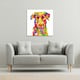 image 2 of Amazing Illustration of Dog Pop Art (Canvas Print) 127 x 127 x 4cm