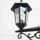 image 3 of ValueLights Traditional 1.95m Black 3 Way IP44 Outdoor Garden Lamp Post Light - Complete with 3 x 6w LED ES E27 Warm White Bulbs Black