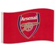 image 3 of Arsenal FC Core Crest Flag - Red - One Size