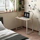 image 7 of HOMCOM Modern Computer Desk, Writing Table with Metal Frame, White White