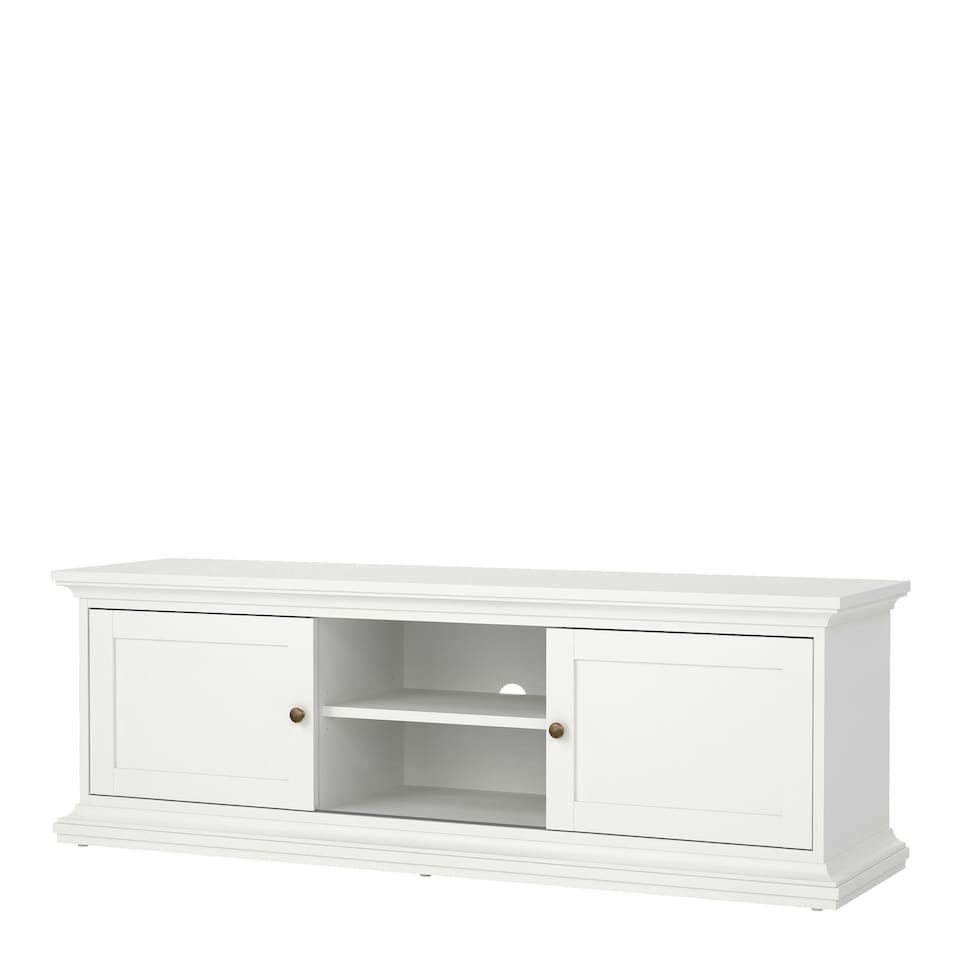 image 1 of Paris TV-unit 2 frame Doors in White