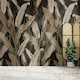 image 1 of Art For the Home Banana Leaf Black Print To Order Fixed Size Mural Black | Black