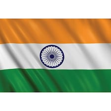 Amscan Indian Flag - Saffron/White/Green - One Size