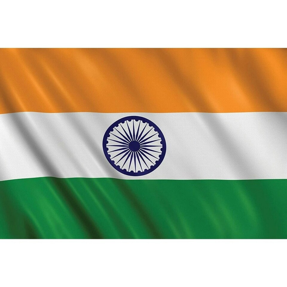 Amscan Indian Flag - Saffron/White/Green - One Size