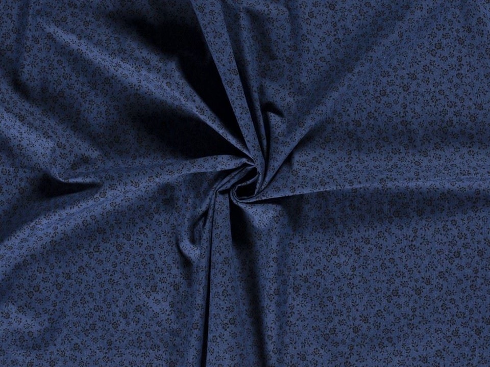 Navy Stretch Woven Denim Fabric for Bag Making, Dressmaking, 140cm / 55" Wide - per metre