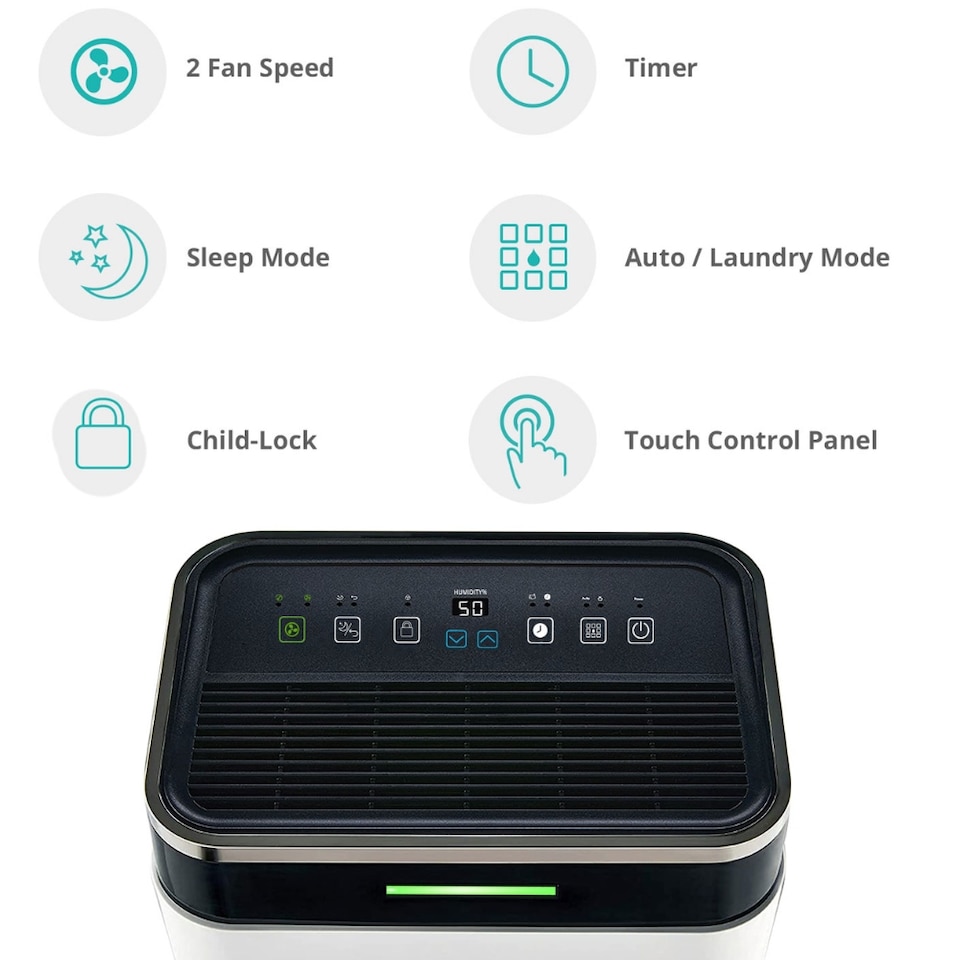 image 1 of EcoAir DC18 MK2 Compressor Dehumidifier - 18L