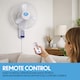 image 6 of Premier 18 inches Wall Fan with Remote 3 Speeds Oscillation 7.5hr Timer Adj. Head