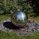 image 3 of Primrose Polished Stainless Steel Sphere Water Feature Lights No Reservoir 120cm