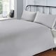 image 4 of Pure Cotton Flat Sheet 200 Thread Count Percale | Silver | King