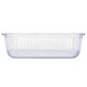 image 7 of Argon Tableware Optical Rectangular Glass Cake Dish - 22cm x 16.5cm | Clear | Clear | 22cm x 16.5cm