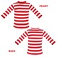 image 5 of Red and White Striped Long Sleeve Top Red | XL
