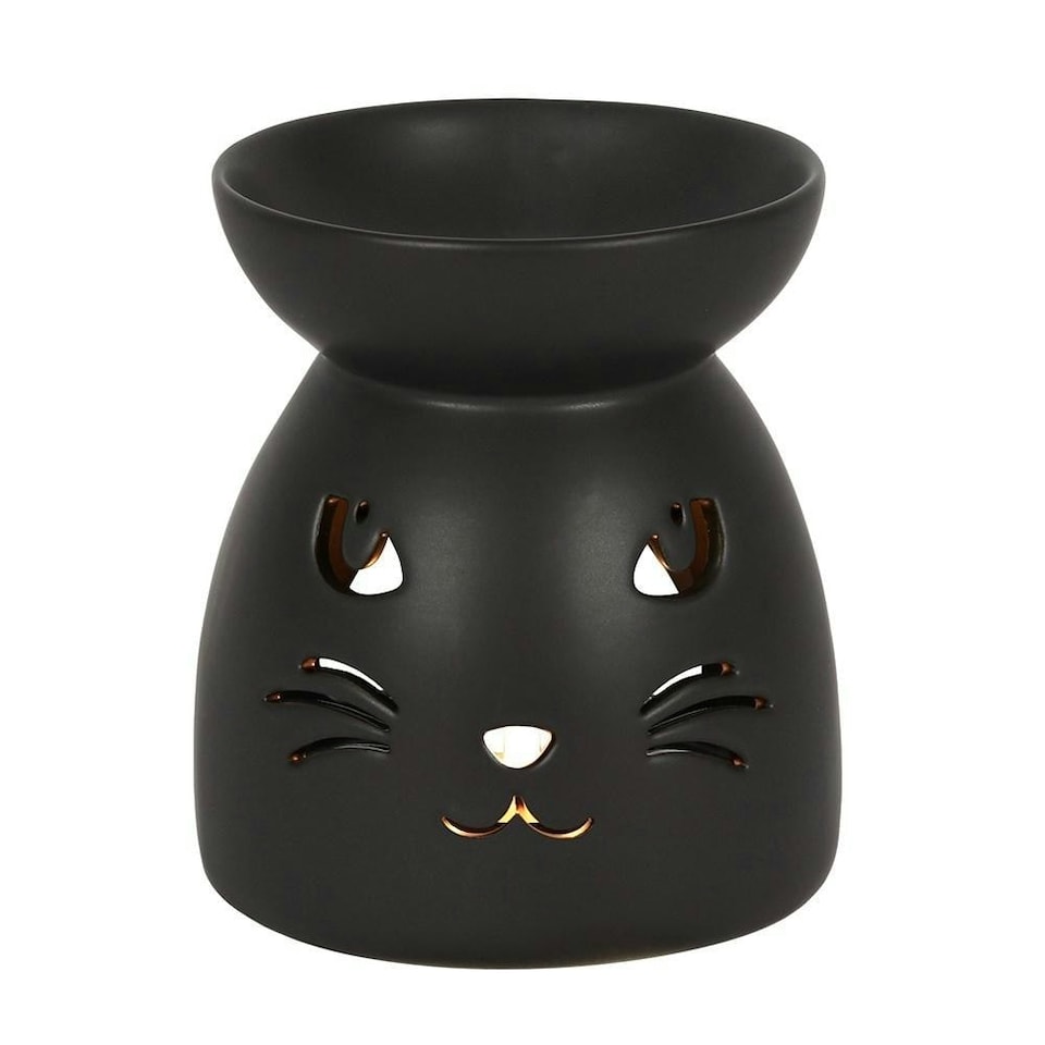 image 1 of Something Different Cat Oil Burner - Black - One Size
