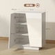 image 7 of HOMCOM High Gloss Storage Cabinet for Bedroom Living Room Dining Room Black