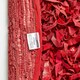 image 5 of Homescapes Dallas Leather Shaggy Rug Red - 150 cm Round | Red | Red