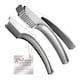 image 1 of Gourmet Easy Stainless Steel Garlic Press with Two Detachable Handles - Fine & Coarse Garlic