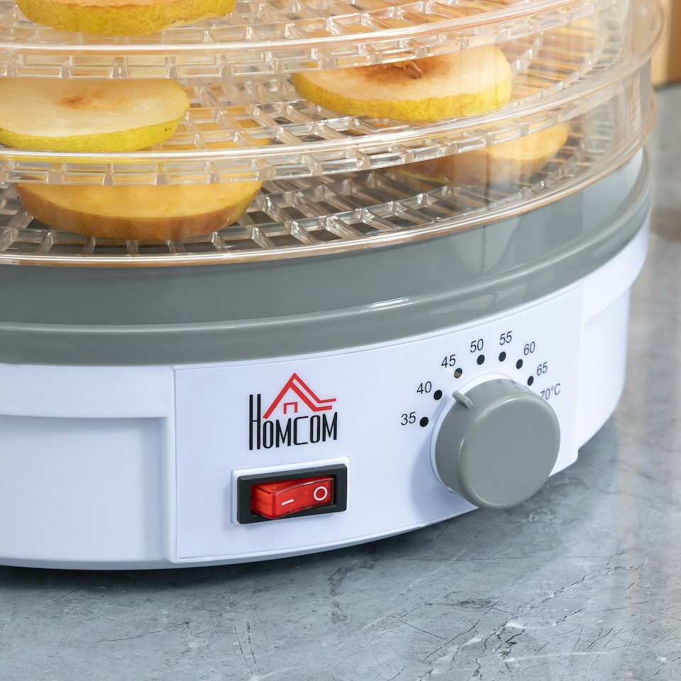 image 1 of HOMCOM 5 Tier Food Dehydrator for Drying Fruit Meat Vegetable Jerky Pet Treat