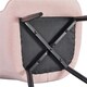 image 6 of Yaheetech Modern Pleated Curved Back Fabric Accent Chair Pink