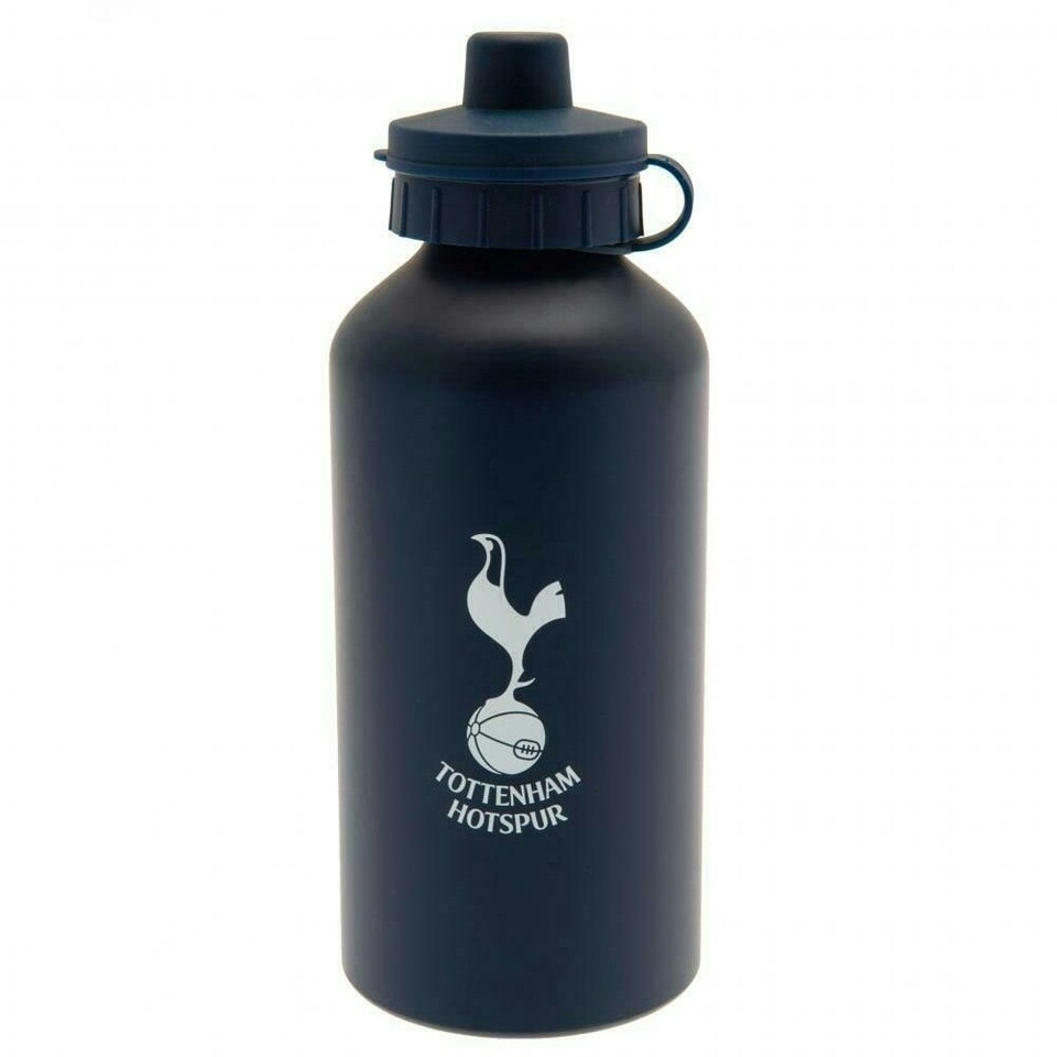 image 1 of Tottenham Hotspur FC Matte Aluminium 500ml Water Bottle - Navy - One Size | Blue | One Size