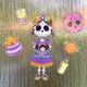 image 5 of Assorted Day of The Dead Halloween Gel Stickers Window Decorations