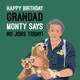 image 1 of Monty Says No Jobs Today! - Funny Monty Don Grandad Birthday Card