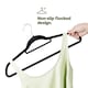 image 5 of 50pc Velvet Hangers Black