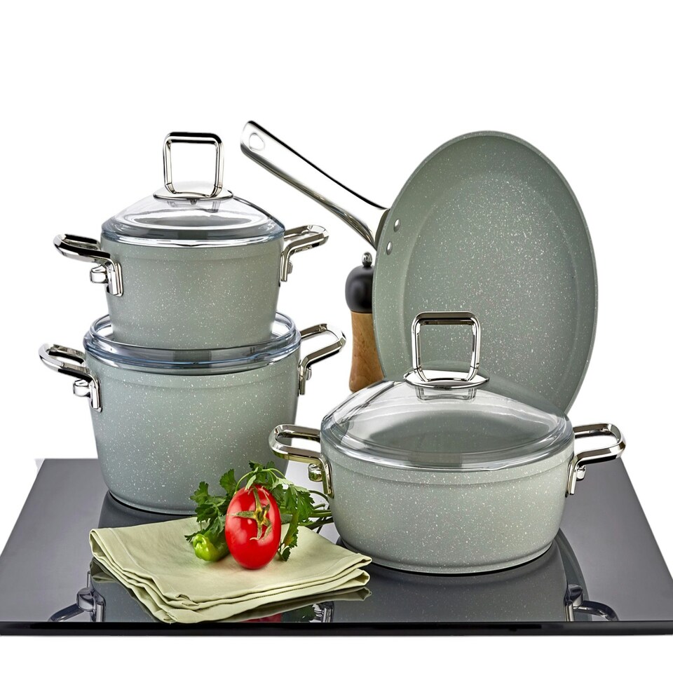 image 1 of Artemis Collection 7-Piece Non-Stick Granite Cookware Set